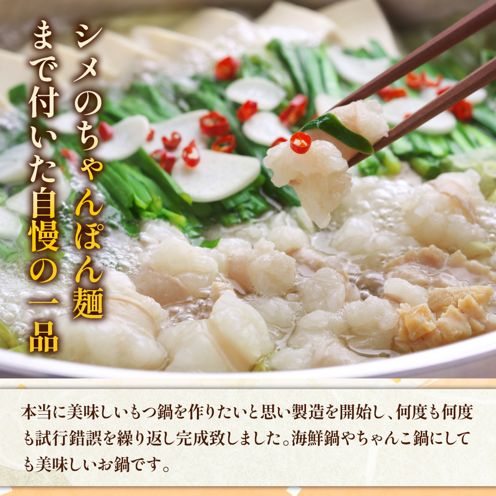 【毎月定期便】博多味噌もつ鍋　3〜4人前セット全6回　AO112