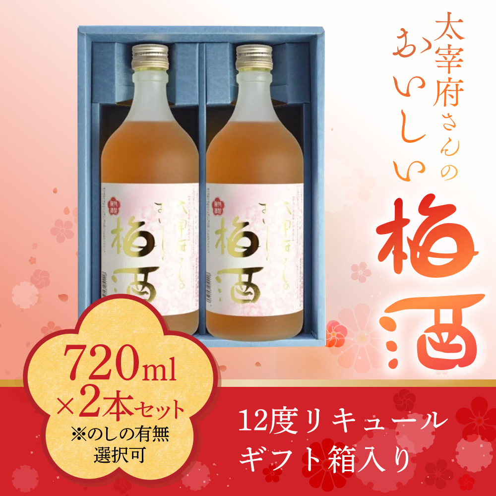 太宰府さんのおいしい梅酒 720ml×2本セット　AD002-1