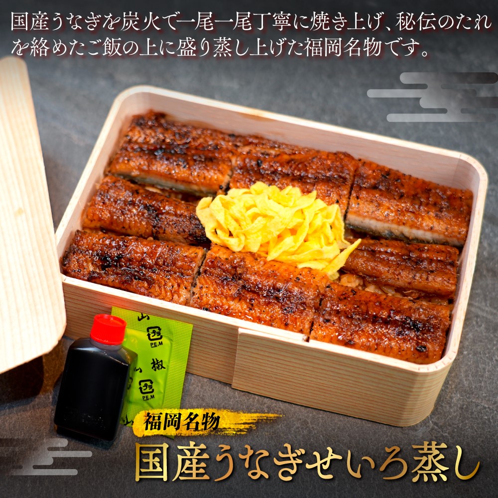 福岡名物　国産うなぎせいろ蒸し　2折　AF001