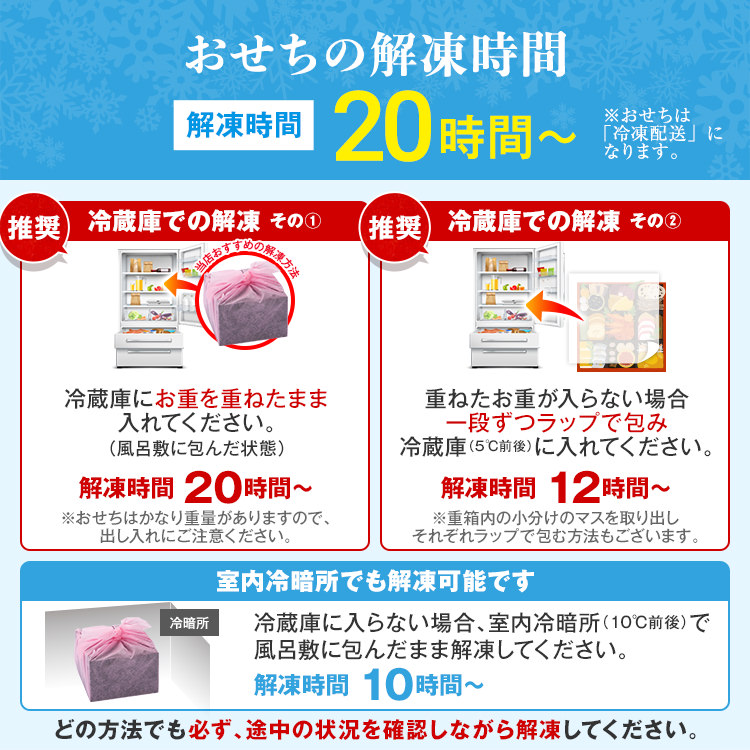 大人二人前本格おせち『玄海』（6.5寸 2段重 25品）BP047