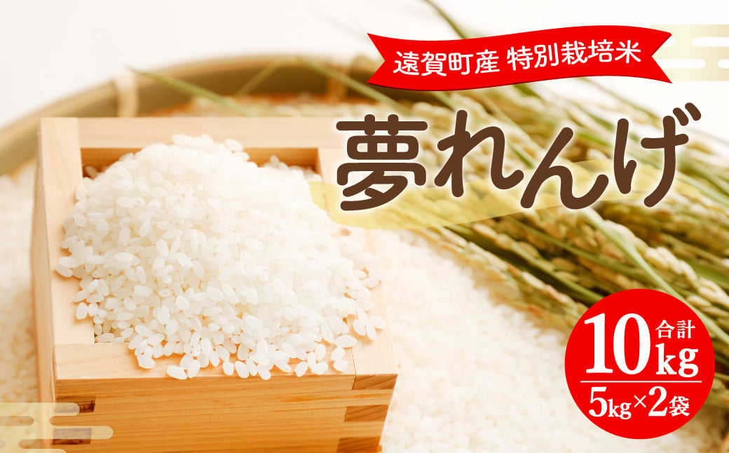 【令和5年産】 特別栽培米  夢れんげ  10kg (5kg×2袋) お米 精米