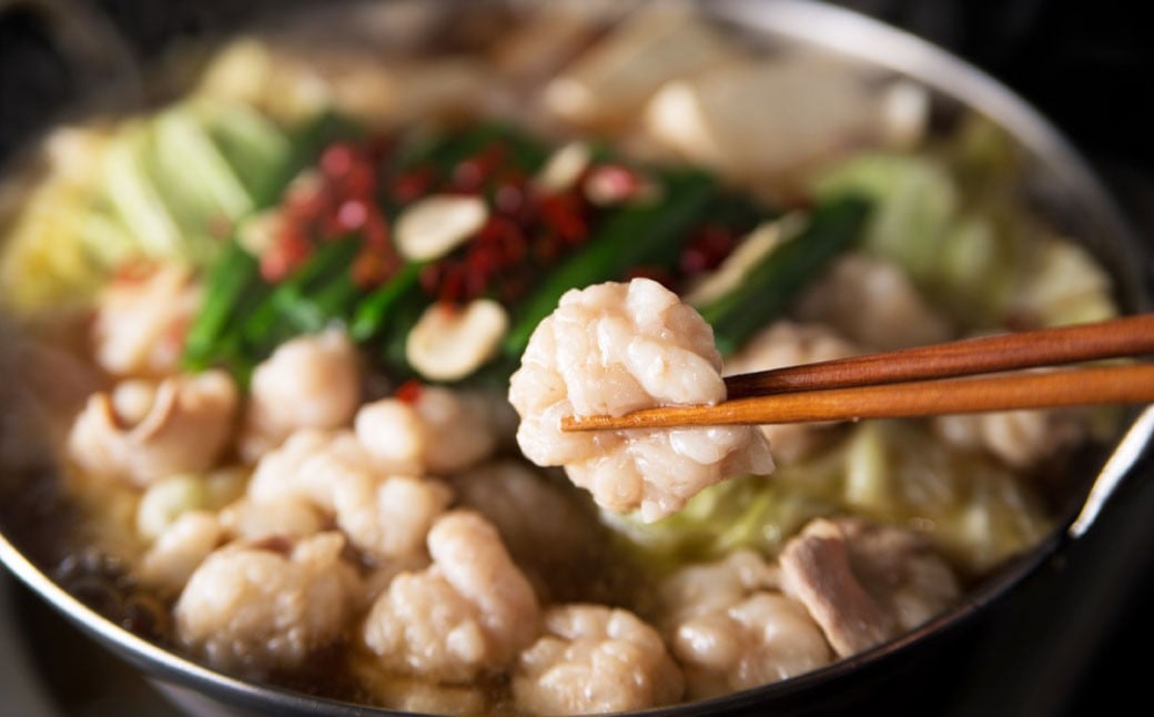 【ご家庭用】博多もつ鍋 3人前 味噌味 国産牛モツ ちゃんぽん麺 ホルモン