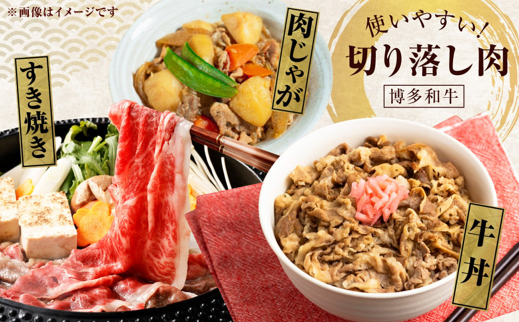 博多和牛 リッチな切り落とし 300g×6パック 計約1.8kg 肉 牛肉 お肉 すき焼き 切り落とし