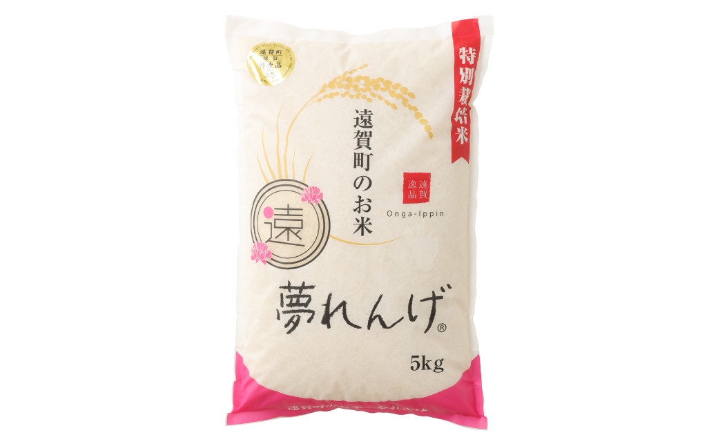 【3ヶ月定期便】 特別栽培米 夢れんげ 5kg×1袋 合計15kg 精米