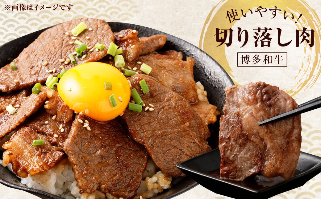 博多和牛 焼肉 切落し ミックス 500g×2パック 計約1kg 肉 牛肉 お肉 モモ ウデ バラ 切り落とし