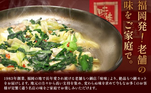 もつ鍋 醤油味 セット ちゃんぽん麺 味味 2〜3人前 地域商社ふるさぽ《90日以内に出荷予定(土日祝除く)》福岡県 鞍手町 もつ 鍋 牛モツ ミックスホルモン 醤油 味味
