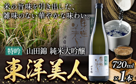 日本酒  東洋美人 特吟 山田錦 純米大吟醸 1本 720ml 福岡吟醸倶楽部株式会社《30日以内に出荷予定(土日祝除く)》福岡県 鞍手郡 鞍手町 酒 冷酒 送料無料