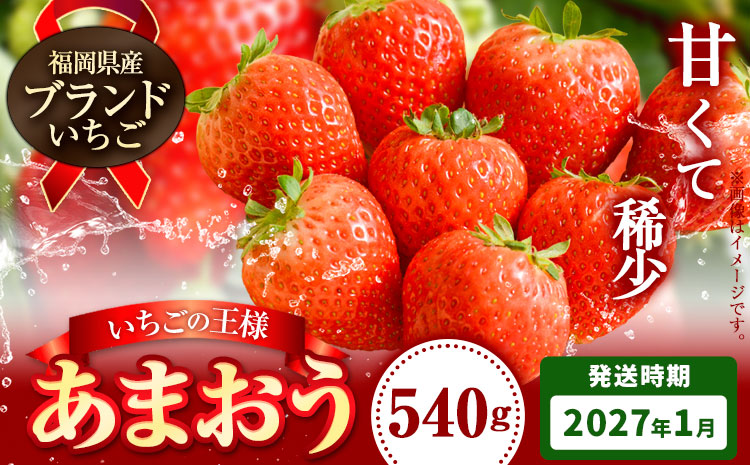 いちご あまおう 先行予約 いちご 大量 540g フルーツ《2027年1月上旬-1月末頃出荷》苺 旬 くだもの 果物 福岡県 鞍手町【配送不可地域あり】