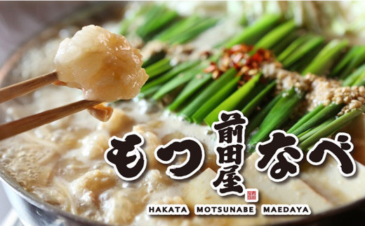 もつ鍋 セット みそ味 2人前 九州丸一食品株式会社《30日以内に順次出荷(土日祝除く)》福岡県 鞍手郡 鞍手町 博多 前田屋 牛モツ 鍋 味噌 味噌味 みそ 国産