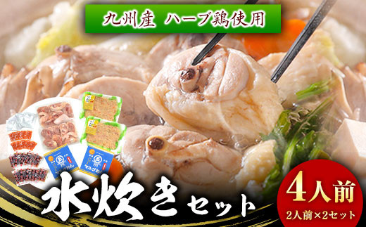 水炊きセット4人前 株式会社マル五 《30日以内に出荷予定(土日祝除く)》水炊き 水炊きセット 冷凍