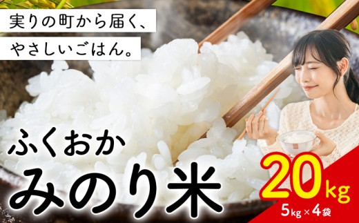 米 ふくおかみのり米  20kg 白米 《1-5日以内に出荷予定(土日祝除く)》お米  ブレンド米
