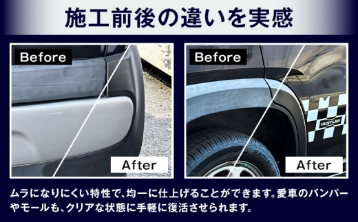 コーティング剤 車体 樹脂 専用 DoRGP 1本 30ml 株式会社筒丸《30日以内に出荷予定(土日祝除く)》福岡県 鞍手郡 鞍手町 コーティング 黒 樹脂パーツ 色褪せ 白ボケ バンパー モール カウルトップ 日本製