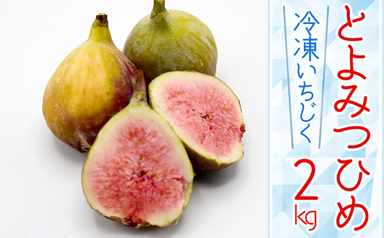 2J8-S 【福岡県産】冷凍とよみつひめ（イチジク）　２ｋｇ（１ｋｇ×２）