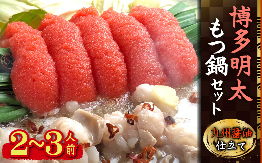 4A18-S 博多明太醤油もつ鍋セット(2〜3人前)