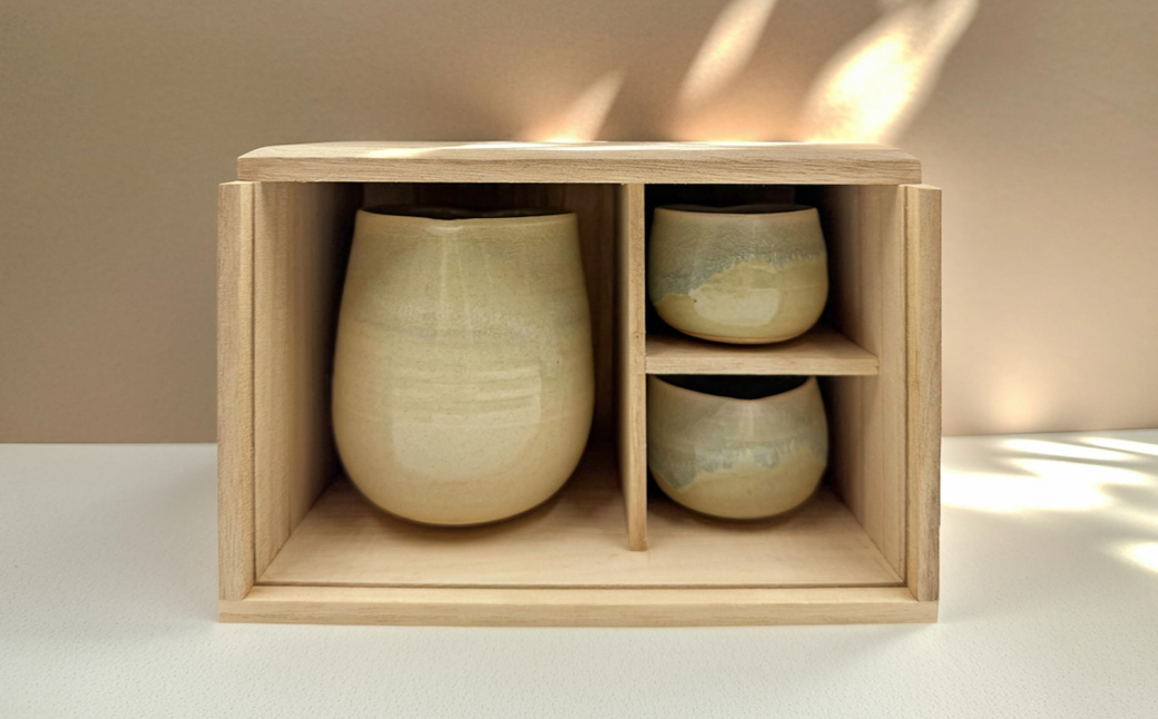 FG1 【高取焼宗家】すいんぐハート酒器セット