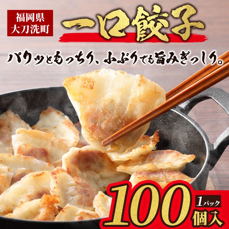 大刀洗 一口餃子 100個 特製たれ セット【ふるさと納税限定】 餃子