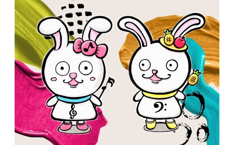 想いを象徴したマスコットキャラクターをデザインします（ペア・背景アリ）