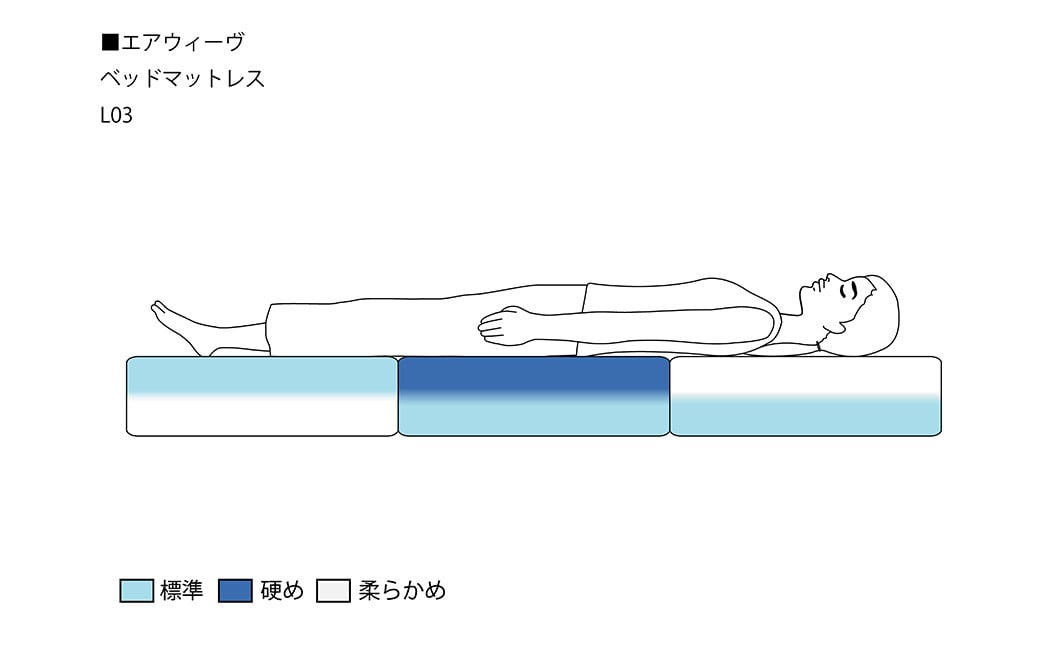 エアウィーヴ ベッドマットレス L03 クイーン 2層構造 高機能 寝具