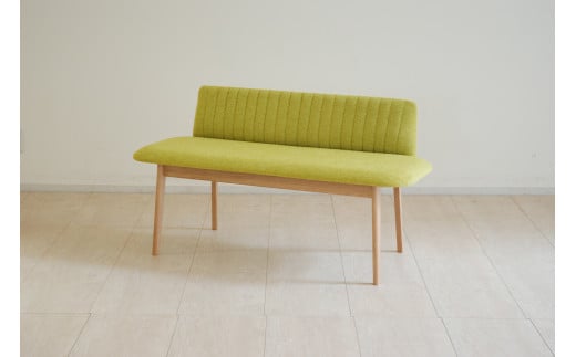 【開梱・設置】ダイニングベンチ　ミラージュセティ118cm　OC/AN-MS（ナチュラル/ミモザ）　AL287