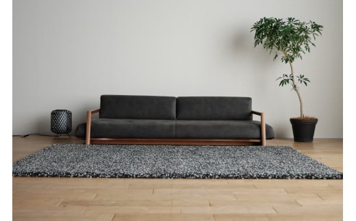 【開梱・設置】ソファ　Slow（エスロウ）　180ｃｍ　ブラウン/ガウチョダークブラウン　AL278