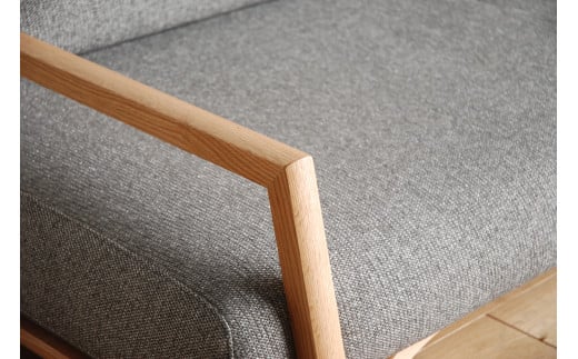 【開梱・設置】ソファ　Slow（エスロウ）　180ｃｍ　ナチュラル/スパイスアイボリー　AL277