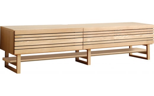 【開梱・設置】エルドラ　テレビボードH脚　210cm　ナチュラル　AL255