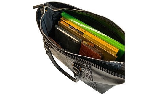 ビーゴ（トートバッグ）（クロコダイル革・ダークブラウン）　BK050