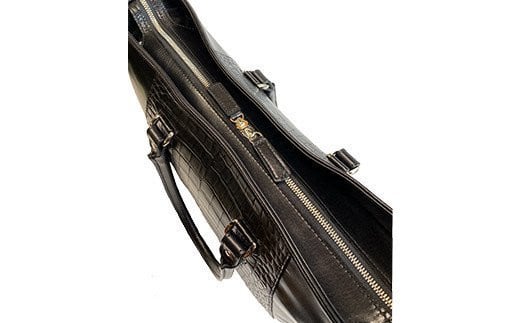 ビーゴ（トートバッグ）（クロコダイル革・ダークブラウン）　BK050