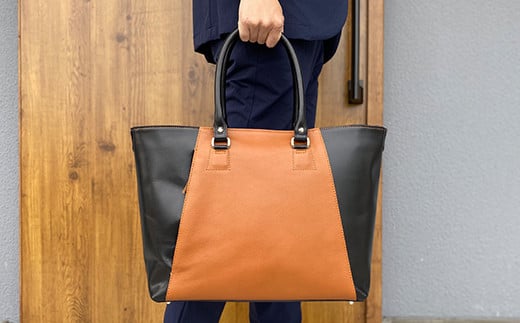 ビーゴ（トートバッグ）（牛革・キャメル）　BK046