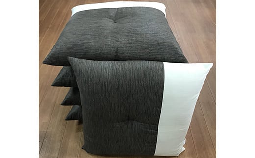 日本製座布団リーネ５枚組（55×59）（ブラウン）　AA232