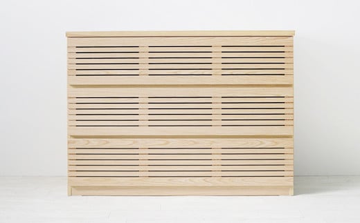 【開梱・設置】ラスティー 120cm ローチェスト（ナチュラル）　AX032