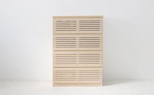 【開梱・設置】ラスティー 80cm ハイチェスト（ナチュラル）　AX031