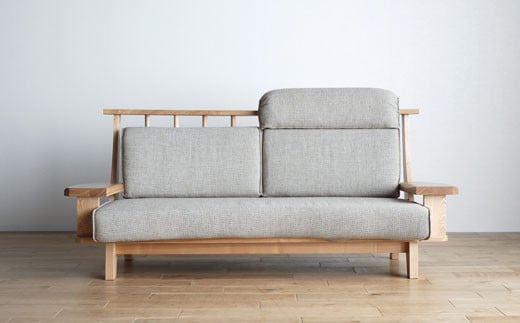 【開梱・設置】３Pソファ　極ワザ　ソファ180cm　TN／CR-BEﾍｯﾄﾞﾚｽﾄW1個付き　ナチュラル　AL124