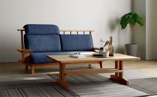 【開梱・設置】３Pソファ　極ワザ　ソファ180cm　YOW／CR-NVﾍｯﾄﾞﾚｽﾄW1個付き　ミディアム　AL123