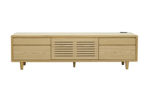 【開梱・設置】モナコ 200cm テレビボード（ナチュラル）　AX057