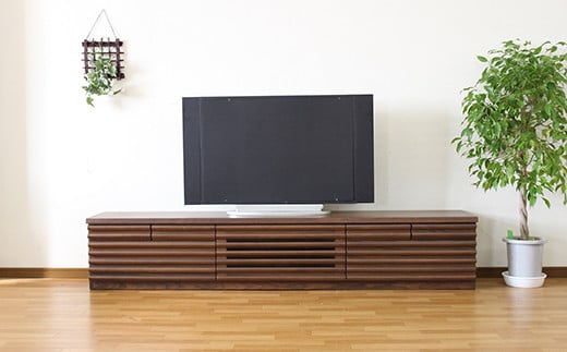 【開梱・設置】アストロ 200cm テレビボード（ウォールナット）　AX066