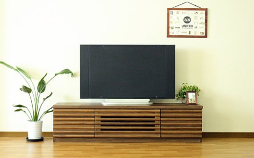 【開梱・設置】アストロ 160cm テレビボード（ウォールナット）　AX043