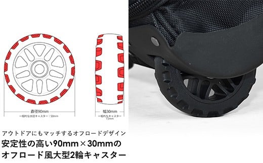 スーツケース [PROEVO] 防水 ボストンキャリー スーツケース 受託手荷物対応 L（ブラック×レッド） [20017] 福岡県 大木町 株式会社 レクサス AY161 キャリーケース