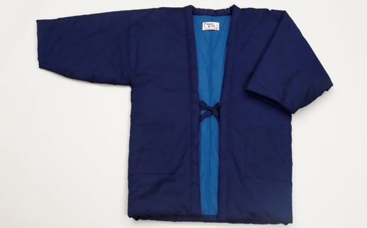 久留米はんてん　紳士紬はんてん　LLサイズ（紺）　BA010