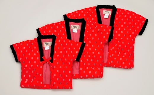 久留米はんてん子供奴　３才～４才用　（赤）　BA004