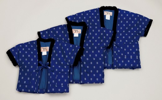 久留米はんてん子供奴　１才～２才用　（青）　BA001