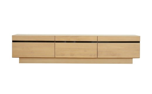 【開梱・設置】ミリオン 180cm テレビボード（ナチュラル）　AX041