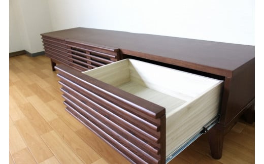 【開梱・設置】アゼル 150cm テレビボード（ブラウン）　AX002