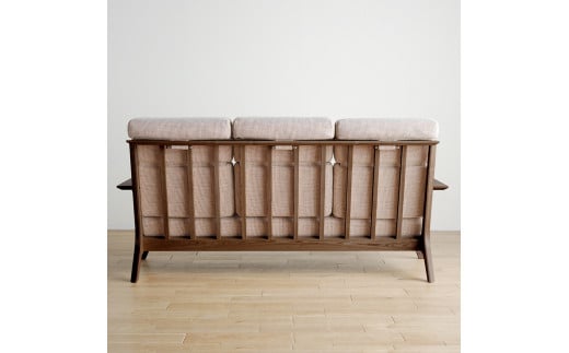 【開梱・設置】３Pソファ　タレント　ソファ192cm　CH/SH-OR-SB　ブラウン（張地：シャームオレンジ）　AL120