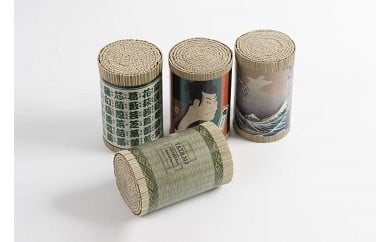 い草消臭デオグラス　和柄4個セット　AA009