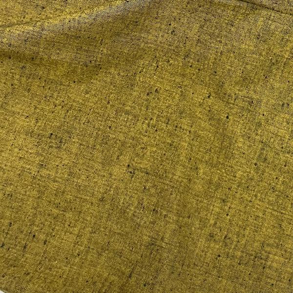 久留米織 民芸調スモック こがね色（からし）【BA059-YE】