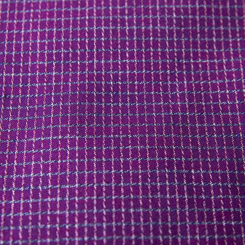 久留米織 文人調割烹着 文人赤【BA060-RE】