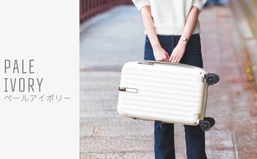 [PROEVO]ファスナーキャリー スーツケース 機内持ち込み LCC対応 100席未満 SSサイズ(エンボス/アイボリー) [10001S] AY282 キャリーケース