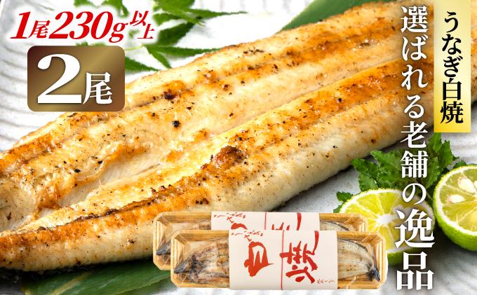 うなぎの特大白焼き（2尾）230g以上×2尾　AE05