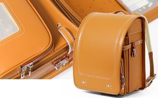 [amant] オーディナリーズデザイン ランドセル 低反発クッション 男の子 女の子　男女兼用 (キャメル) [50002]　AY214